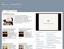 Tablet Screenshot of hanterakonflikter.se